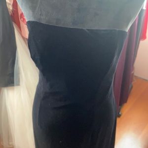 Black velvet dress